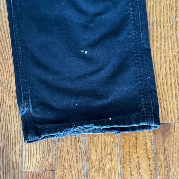 Carhartt straight wide leg utility distressed paint smear denim jeans size 30 - Picture 3 of 15
